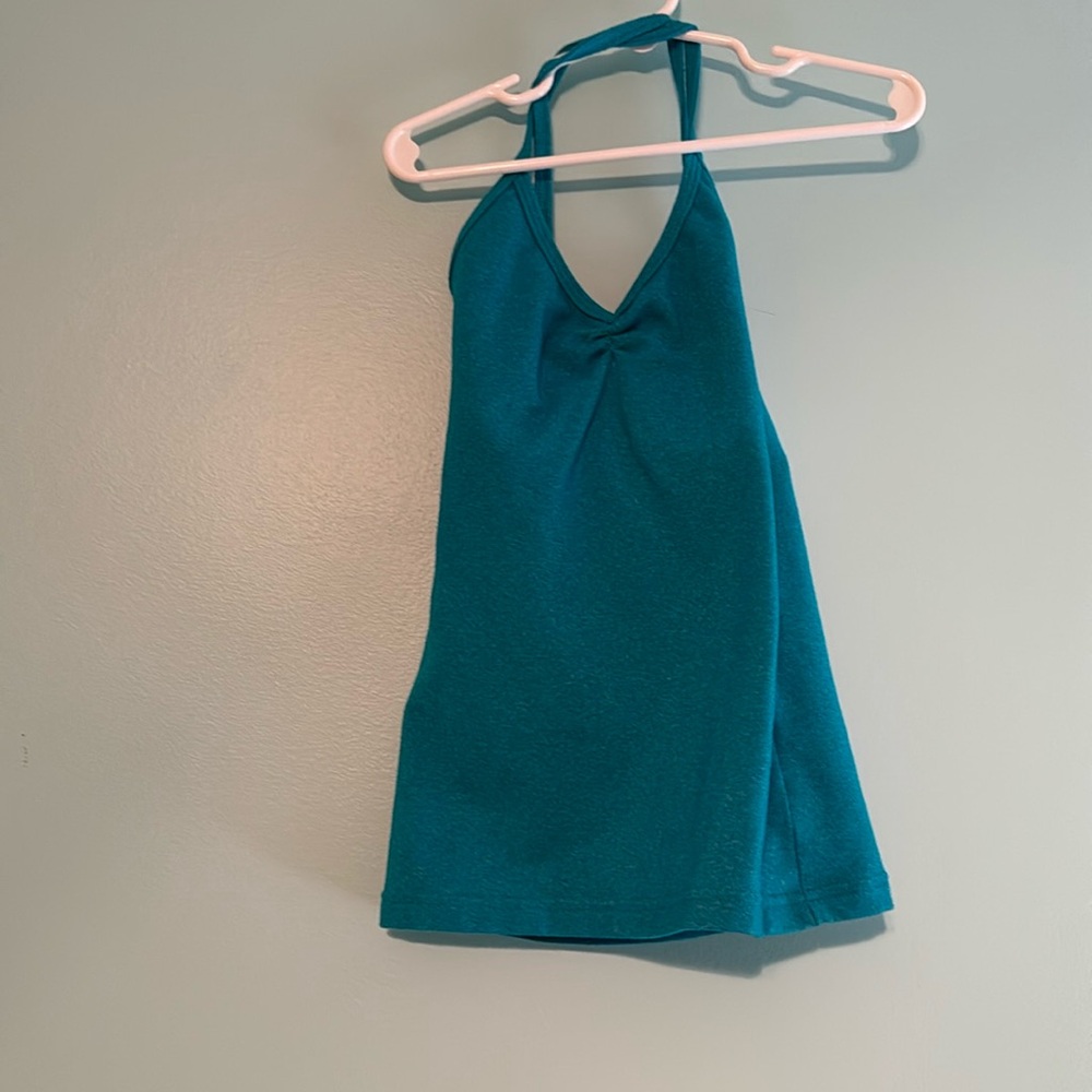 KTRNA dance top and blue leotard size YM